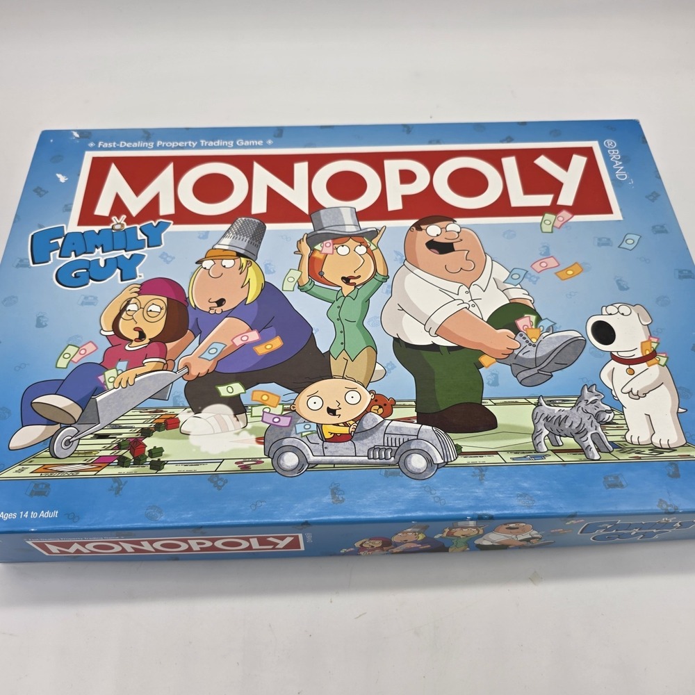 Monopoly Family Guy Edition Board Game Complete USAopoly MN006-143-002400-06